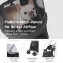 10lbs Ultra-Lightweight Pet Stroller - Compact Folding Umbrella Stroller with Durable Shoulder Strap, 3-Compartment Organizer & Cup Holder - Portable Dog Cat Travel Carriage, Dark Gray