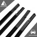 4Pcs Weatherstrip Window Moulding Trim Seal Belt Compatible with 2016-2021 Honda Civic 4 Door Sedan