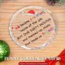 3 x Funny Coworker Gifts for Friends, Glass Christmas Ornaments 2025, Cool Friendship Gift for Adults Women, Work Bestie Gifts, Christmas Decorations Friends Ornament