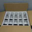 Encheng 8 OZ Glass Jars with Metal Lids,Clear Round Empty Candle Jars with Airtight Lids,Small Mason Canning Jars for Food,Candle,Honey,Candy,30 Pack.