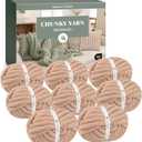 Mellobello Jumbo Chunky Yarn for Hand Knitting - Super Thick Chenille Chunky Yarn for Crocheting - Extra Soft Bulky Fluffy Blanket Big Yarn 8 Jumbo Pack (27yds,8 oz Each Skein) Light Brown