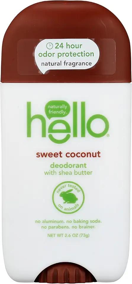 Hello Sweet Coconut Deodorant, 2.6 Oz, 2 Pack