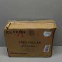 ELYKEN 42 Inch Woven Rattan Christmas Tree Collar, Stylish Seagrass & Water Hyacinth Xmas Tree Skirt for Artificial Trees, Wicker Tree Base Cover with Cord Cut-Out Farmhouse Tree Ring for Home Decor (Natural)