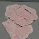 Geyoga 10 Pcs Baby Bibs 360 Rotate Baby Bandana Muslin Drool Bibs Petal Bibs Burp Gauze Cloths Absorbent Bib (Solid Pattern, Pink)