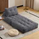 Folding Sofa Bed,Convertible Sleeper Chair for Adults, Folding Sofa Bed Foam Filling Couch with PillowSleeper Chairs Single Size Floor Mattress, 33 Inches X 33 Inches X 18 Inches