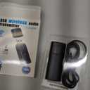 Bluetooth V5.2 Transmitter for TV, Dual Pair Wireless Audio Transmitter Compatible with Airpods Earbuds Speaker, 3.5mm Bluetooth Adapter for Flight, TV, PC, Gym Equipment, and Gaming Consoles