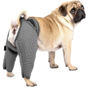 Dog Recovery Sleeve for Hind Leg, Adjustable Buckled Dog Recovery Suit as Cone Collar Alternative, Thick Rear Leg Sleeve to Prevent Licking Wound for Dogs, XS