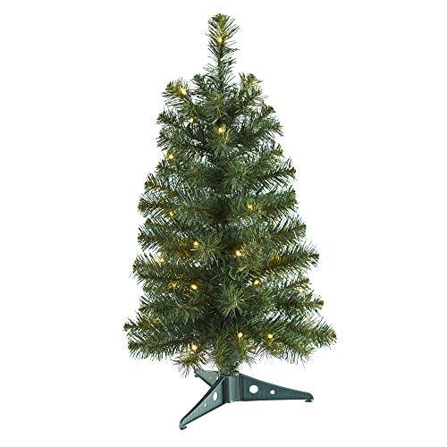 2ft. Green Artificial Christmas Tree with 35 LED Lights and 72 Bendable Branches