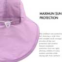JANGANNSA Baby Sun Hat Boys Girls Infant Toddler Bucket Hat Kids Neck Flap Sun Protect Cap Beach (Purple)