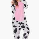 Ekouaer kouaer Adult Onesie Animal One Piece Pajamas Women and Men Size 50