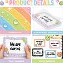 3 x Pastel Rainbow Amazing Things Happen Here Bulletin Board Set Composition Notebook Classroom Decor Motivational Saying Cutouts for Back to School Teacher Supplies Classroom Chalkboard Wall Door Decor