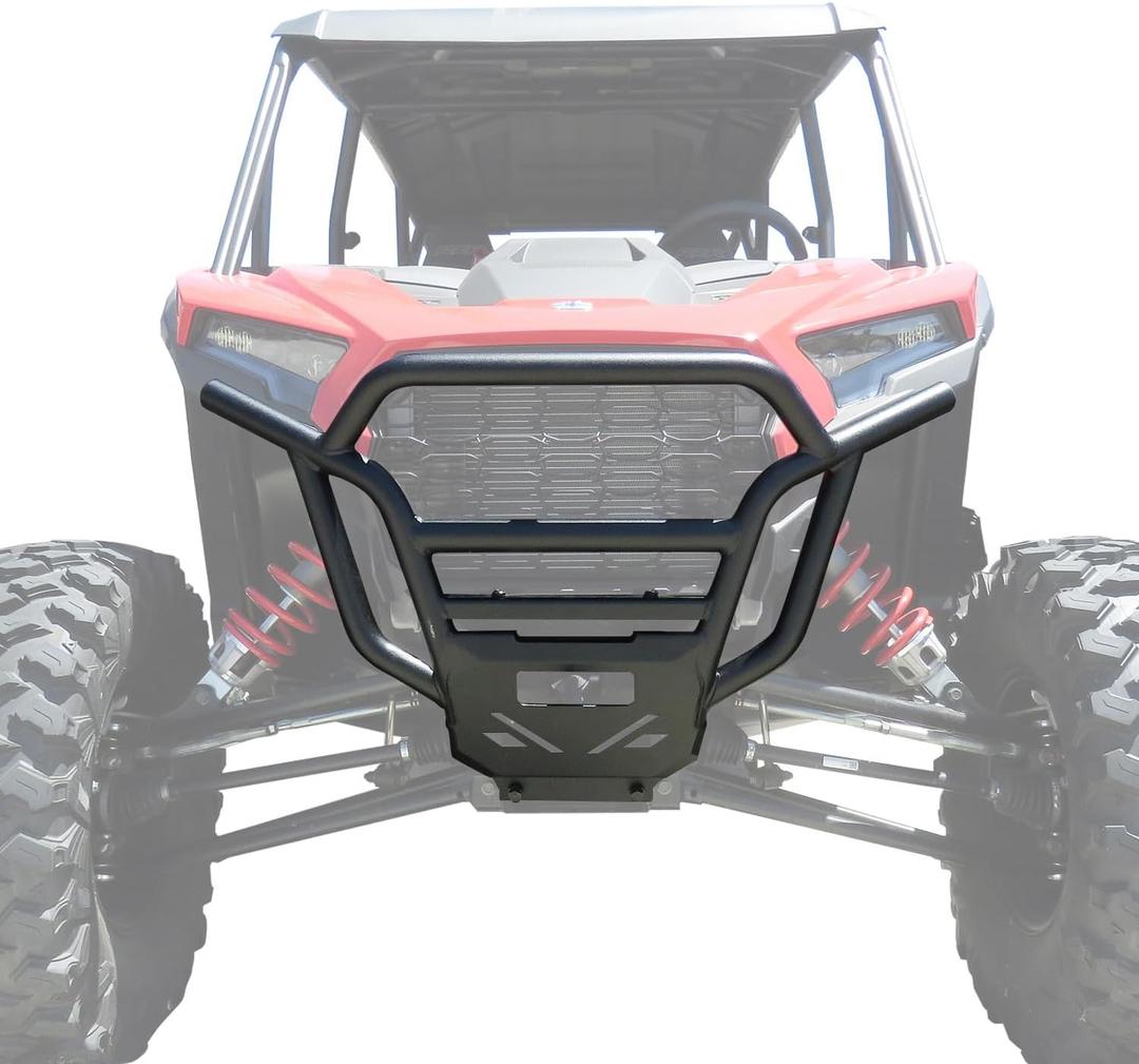 Brushguard Front Bumper fit for 2024 Polaris RZR XP 1000 | Heavy-Duty Steel Tubing | Resistant Powder Coating | Fine Textured Black
