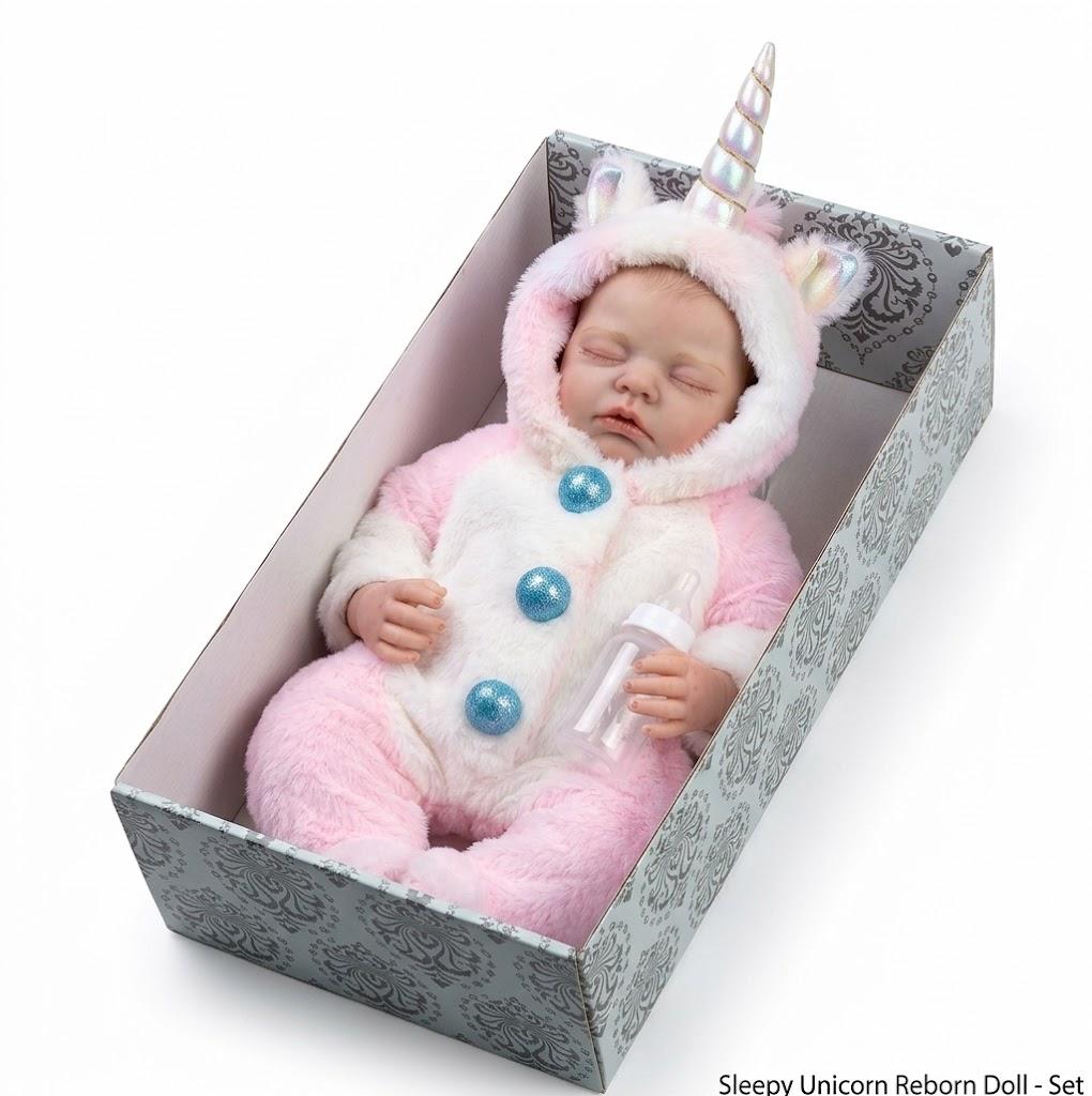 Reborn Baby Dolls 20 Inch Real Baby Dolls That Look Real, Full Body Vinyl Girl Doll in Fantasy Horn Outfit with Accessories, Gift for Girls Ages 3+, Pretend Play & Collectors