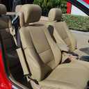 Iggee Artificial Leather Custom Made Original fit Front seat Covers Designed for 2000~2005 BMW 3 Series Standard seat (Beige)