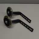 Training Wheels for Bicycle Compatible for Bikes of 12 14 16 18 20 Inch Flash Mute Wheel (black)