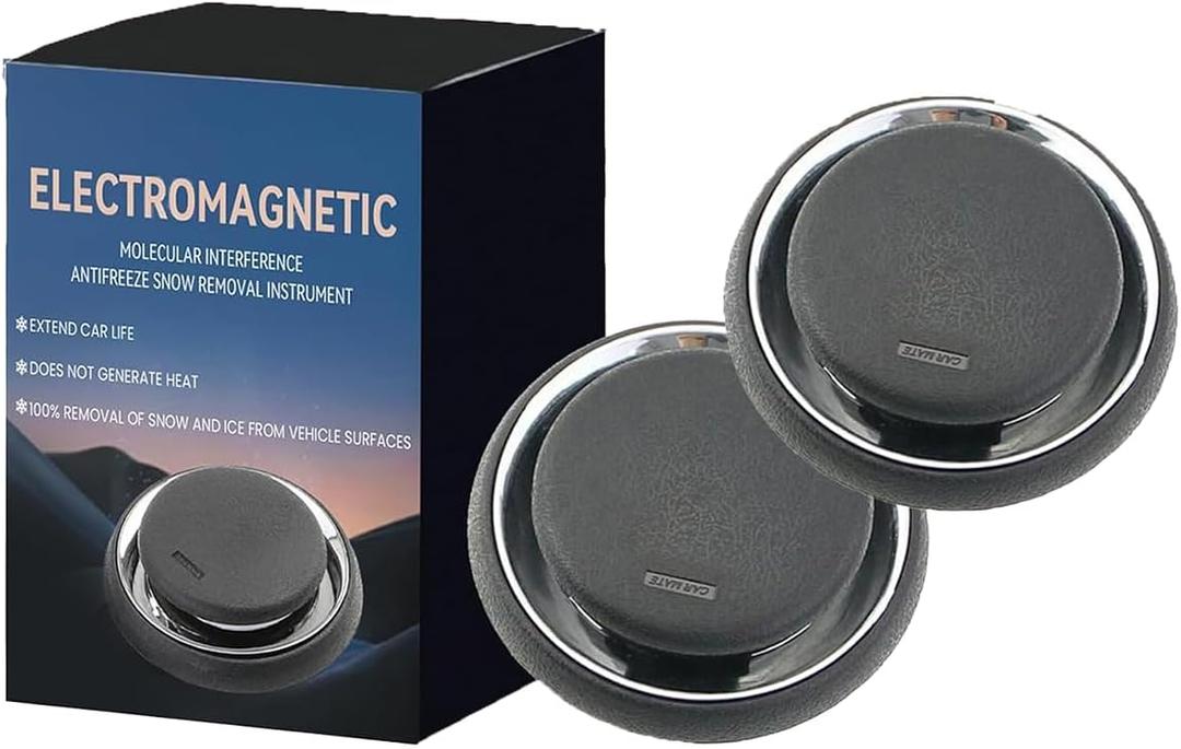 2pcs Antifreeze Device, Anti Freeze Electromagnetic Car Snow Removal Device, 2026 New Upgrade Antifreeze Snow Removal