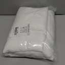 NICETOWN White Linen Sheer Curtains and Drapes 84 inches Long, Rod Pocket & Back Tab semitransparent with Light Through Vertical Window Treatments for Sliding Glass Door & Living Room, 52"W, Set of 2