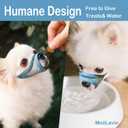 Dog Muzzle for Small Medium Dogs to Prevent Biting for Short Snout Dogs,Maltese,Miniature Schnauzer,Jack Russel Terrier,Soft Breathable Lightweight Mesh,Open Front for Grooming Vet Visits (Blue, S-) (S-Snout (6.1"- 6.5"))