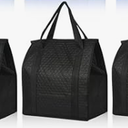 20 Pcs Insulated Shopping Bags for Groceries with Zipper & Handles, Large Foldable Cooler Bags for Hot & Cold Food