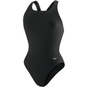 Speedo Girls' Endurance+ Solid Super Pro One Piece Swimsuit (Black), US 12/28