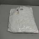 JMIERR Mens Casual Hooded Collar Fleece Hoodies Pullover Sweatshirts Warm Long Sleeve Shirts (White, XXXL)