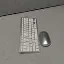 Bluetooth Keyboard and Mouse Compatible with Mac, OMOTON Ultra-Slim Wireless Keyboard and Mouse Combo Compatiblei with MacOS, MacBook Pro/Air, iMac, Mac mini, Laptop and PC (Silver)