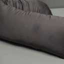 Cooling Weighted Body Pillow with Bamboo Cover (41 x 9") 8.5lbs, Quilted Glass Beads Body Pillows for Adults, Weighted Pillow for Deep Sleepers, Full Body Pillow for Side Sleepers