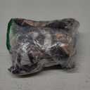 Aimiray Women's Vintage Velvet Dress Round Neck Short Sleeve Floral Printed Mini Flowy Dress (X-Large, Black)