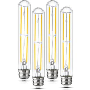 Tubular Light Bulb 7.3 Inch Dimmable T10 LED Bulb (4Pack 4000K, 4Pack 4000K)
