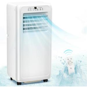 Auseo 5000BTU (8000 BTU ASHRAE) Portable Air Conditioner, Dehumidifier, Fan, 3 in 1 AC with 24-Hour Timer