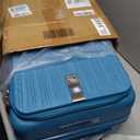 Hanke Top Opening 20" Carry On Luggage Expandable Hard Shell Caribbean Blue, 20 Inch EXT