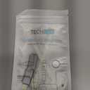 TechMatte Female USB C to Male Lightning Adapter 2 Pack 2.2A Charging Data Transfer, Compatible with iPhone 14, 13, 12, 11 Xs iPad iPod AirPods, Not for Audio Headphones/OTG Firewire Anti-Lost, Grey