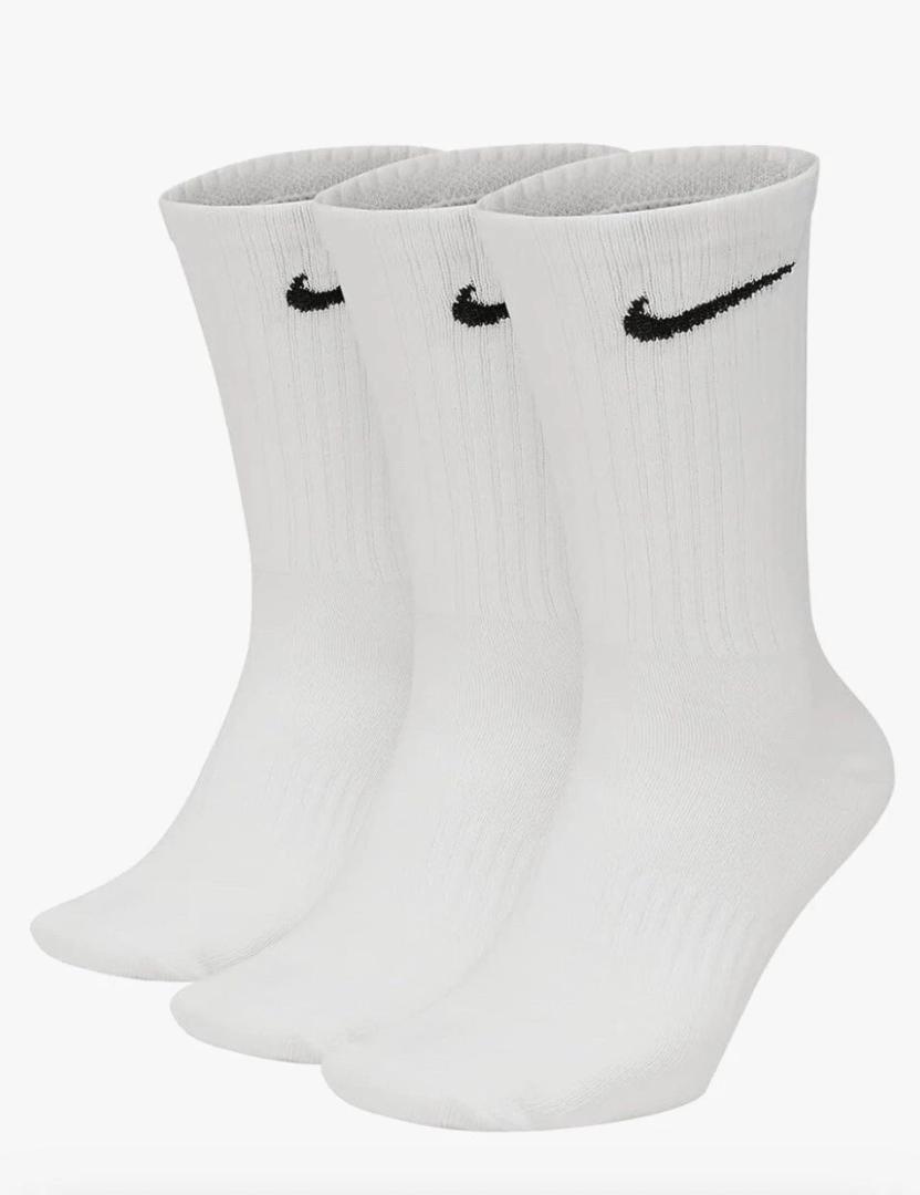 Nike Unisex Adult Everyday Cushioned Training Crew Socks (3 Pairs) M