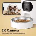 Automatic Cat Feeder with 2K Camera, 5G WiFi 6.5L Smart Pet Feeder for Cat & Small Dog, Automatic Dog Feeder with Night Vision, 2-Way Audio, Motion Detection, Feeding Schedule & App Control