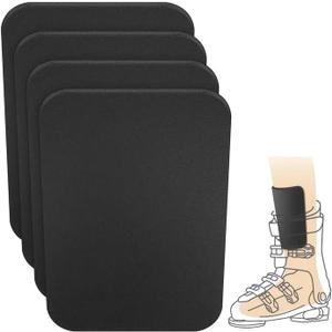 2Pcs/4Pcs 6.5x5 Inch Snowboard Shin Pads-Thinkened Foam Ski Shin Guards-Cuttable Ski Shin Protector Pad for Ski Boot Liner Snowboard Sports Padded Shin Bang Protection