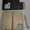OCASE for iPhone 16 Pro Max Case Detachable Wallet Case with Card Holder, 2 in 1 Pu Leather Flip Folio with RFID Blocking Stand Wrist Strap Shockproof Phone Cover 6.9 Inch 2024, Gold
