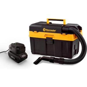 Vacmaster Professional 4-Gallon 24V MAX Cordless Wet/Dry Shop Vacuum with 4.0Ah Battery - DVTB244 0201