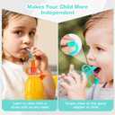 Morlike Living Water Bottle Spout Adapter, Silicone Baby Water Bottle Adapter for Toddlers, Protects Kids Mouth - No Spill & BPA Free (Mix - 4 Pack)