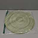 FunWheat Round Braided Placemats Set of 4 Place mats for Dining Tables Woven Heat Resistant Table Mats 15 inch (E Light Green, 4pcs)