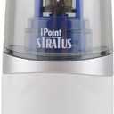 Westcott 17794 iPoint Stratus Battery Pencil Sharpener with Titanium-Bonded Blades and Pop-Top Canister for School, Office, and Home, Assorted Colors
