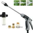 Aquoxis Pressure Washer Gun, High Pressure Jet Hose Nozzle, 3 Spray Modes Handheld Pressure Washer Nozzle for 3/4" Garden Hose, Watering Sprayer for Cleaning Yard Patio Car Pets, Easy to Install (A)