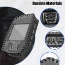Remote Leather Case Key Fob Fit for Compustar Prime Q9 2Way Remote RF-2WQ9-FM, Leather Remote Cover Black