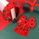 2 x mokkia Christmas Headbands Hair Bows for Women Holiday Headbands Christmas Bow Tree Headbands Hair Ribbon Bows Clips Holiday Christmas Accessories Outfits Party Decorations Holiday Gifts (Pattern B)