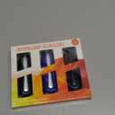 Portable Microfiber Eyeglass Cleaner (3 Count), Efficient and Durable Carbon Microfiber Technology, Lens Cleaner with Carbon Microfiber Tech and Mini Sunglasses Brush Cleaning Tool (Black, Silver Black, Blue)