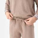 DAVID ARCHY Mens Pajamas Set Ultra-Soft Fleece Pajamas Warm Sleepwear Long Sleeve Lounge Set with Pockets (L)