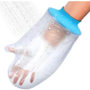 Asunby Waterproof Hand Cast Covers for Shower Adult Bath Watertight Wrist Wound Protector Resuable Bandage Sleeve Bags for Broken Hand, Wrist, Fingers, After Surgery Burns