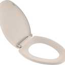 American Standard 5257A65MT.222 Cardiff Slow-Close Elongated Front Toilet Seat, Linen
