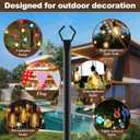 AILBTON 10Ft Exterior Light Poles 6 Pack, Durable Metal String Light Posts for Outdoor Use, Equipped with Fixed Brackets for Yard, Terrace, and Garden Lighting Decor and Backyard
