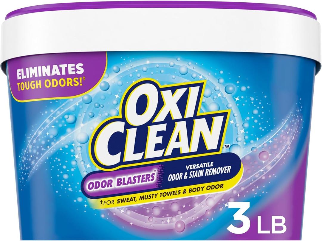 OxiClean Odor Blasters Versatile Odor and Stain Remover Powder, 3 lb (48 Ounce (Pack of 1)