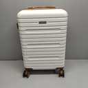Carry on Luggage 22x14x9 Airline Approved with Spinner Wheels, Hardside Lightweight 20" Carry on Suitcase Airline Approved TSA Lock (Beige)